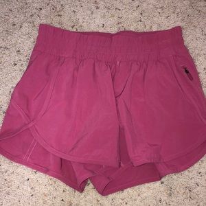 Lululemon hot pink 4 inch speed shorts